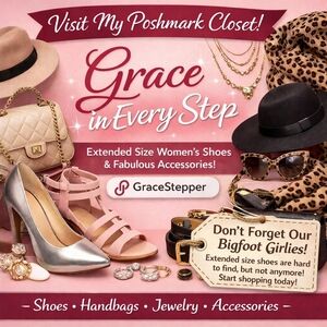 “👠 Welcome to Grace in Every Step | Extended Size Women’s Shoes & Accessories 👠”